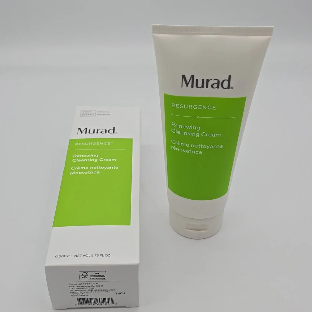 Murad NIB Resurgence Renewing Face Cleansing Cream Bonus Size 6.75 oz